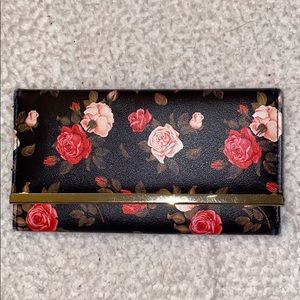 Rose Print Wallet